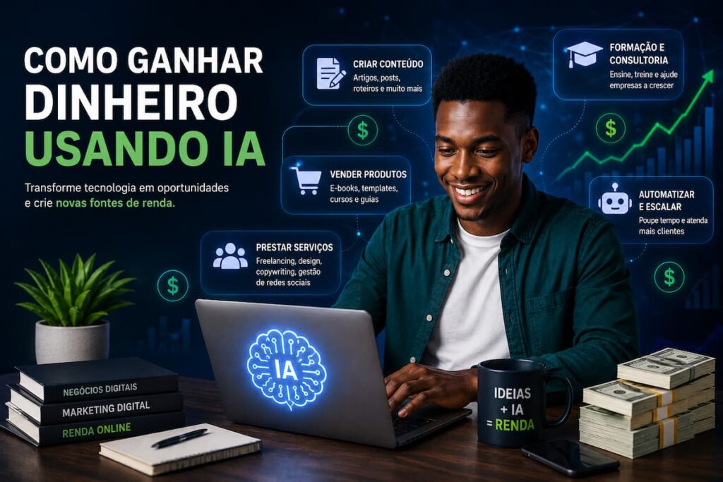 Ferramentas de IA para Trabalhar Melhor e Ganhar Dinheiro